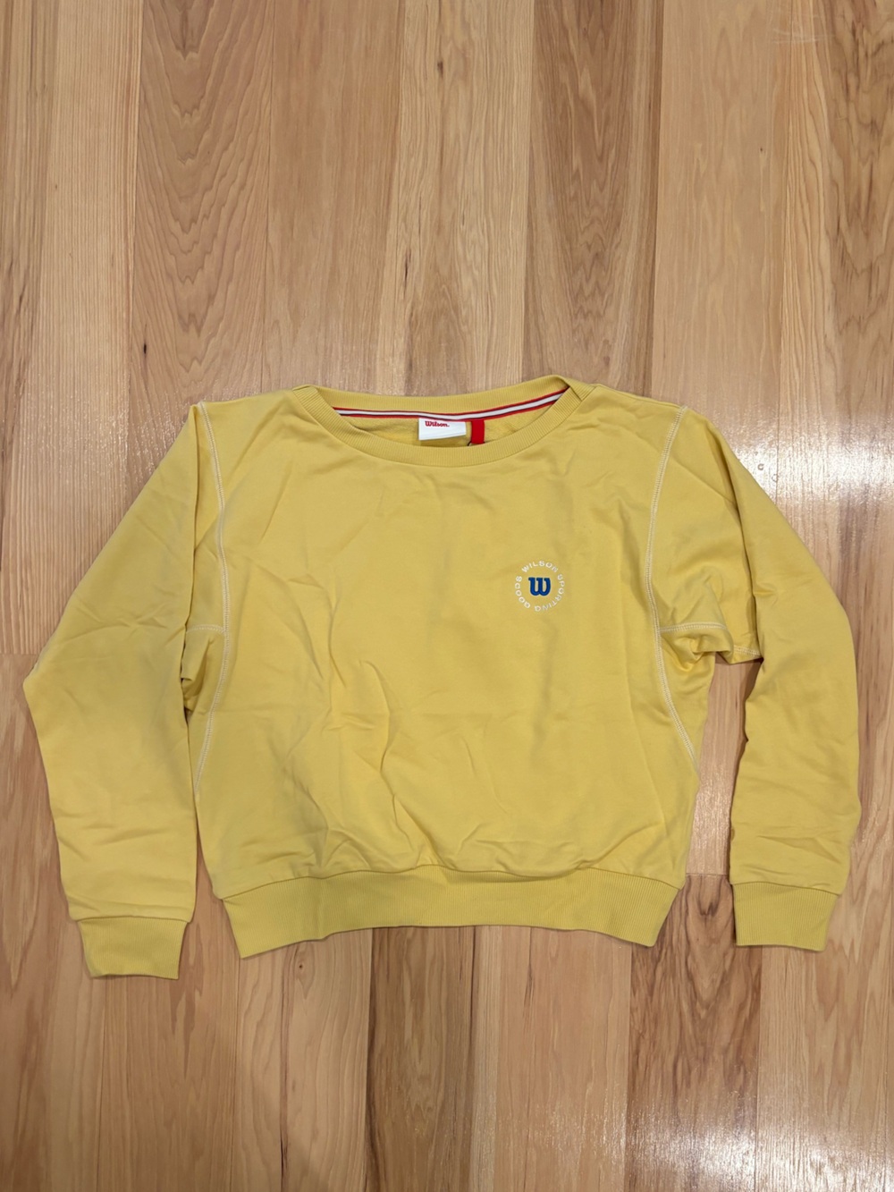 NWT Women’s Wilson Yellow Crewneck Sweatshirt